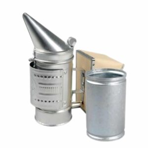 Galvanized smoker with removeable bucket for beekeeping