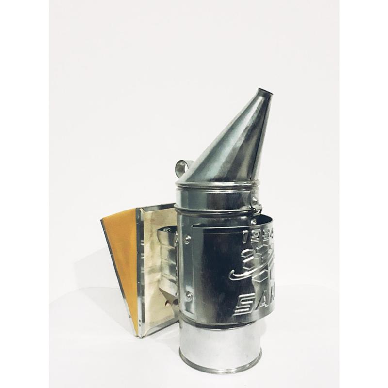Galvanized smoker for beekeeping