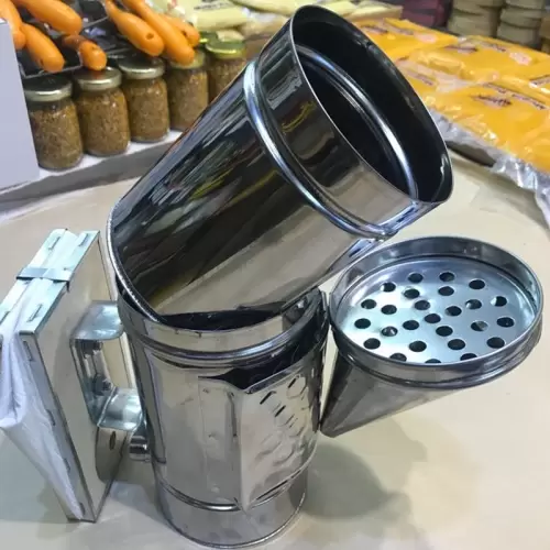 Standard chrome smoker with removeable bucket